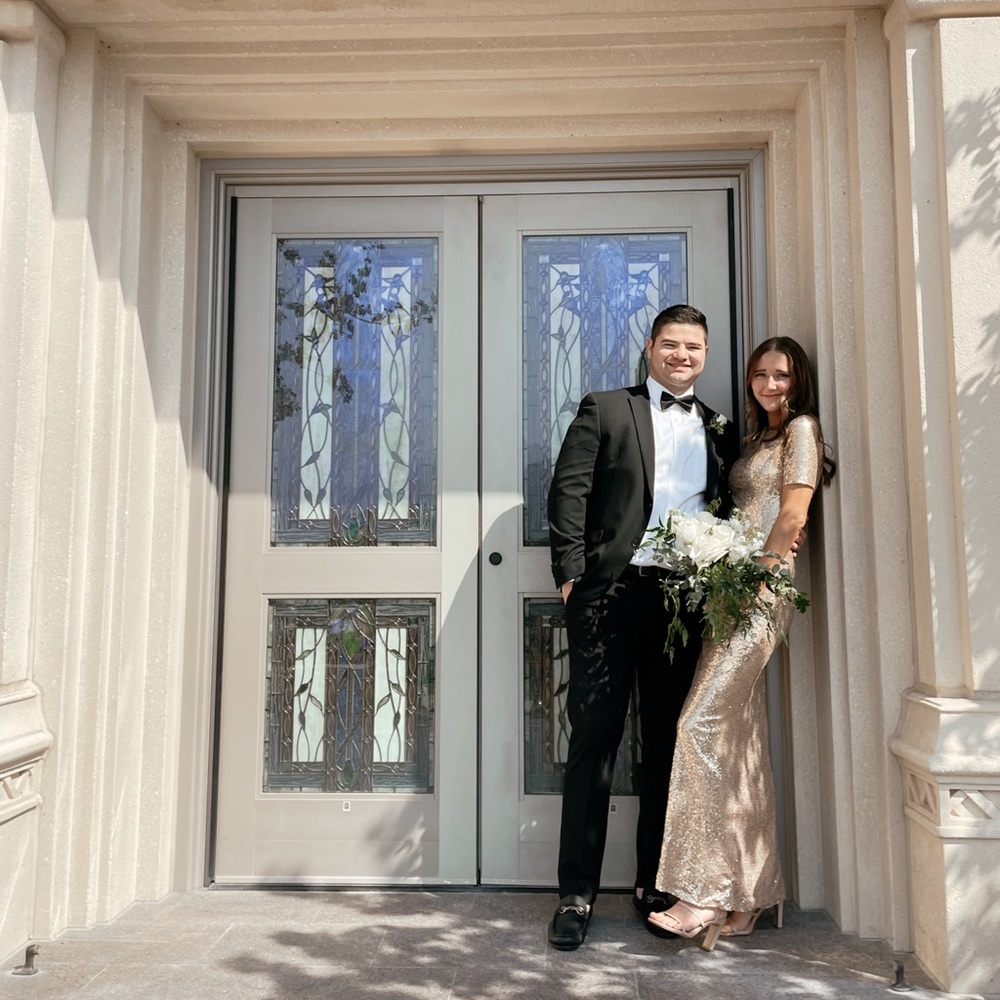 Gold floor length gown